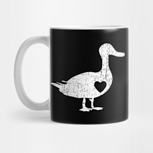 I Love Ducks Design - Farmer Vintage Crazy White Fowl Gift Mug